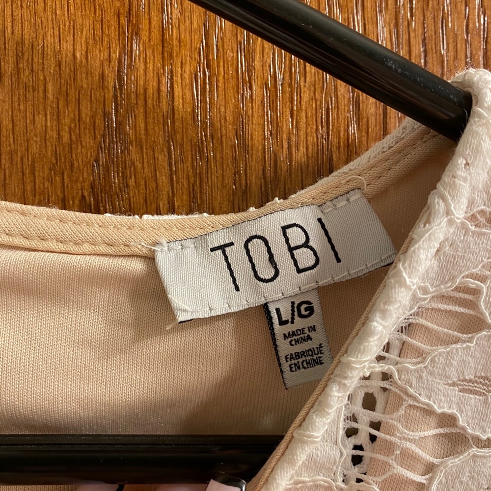 Tobi white lace dress
